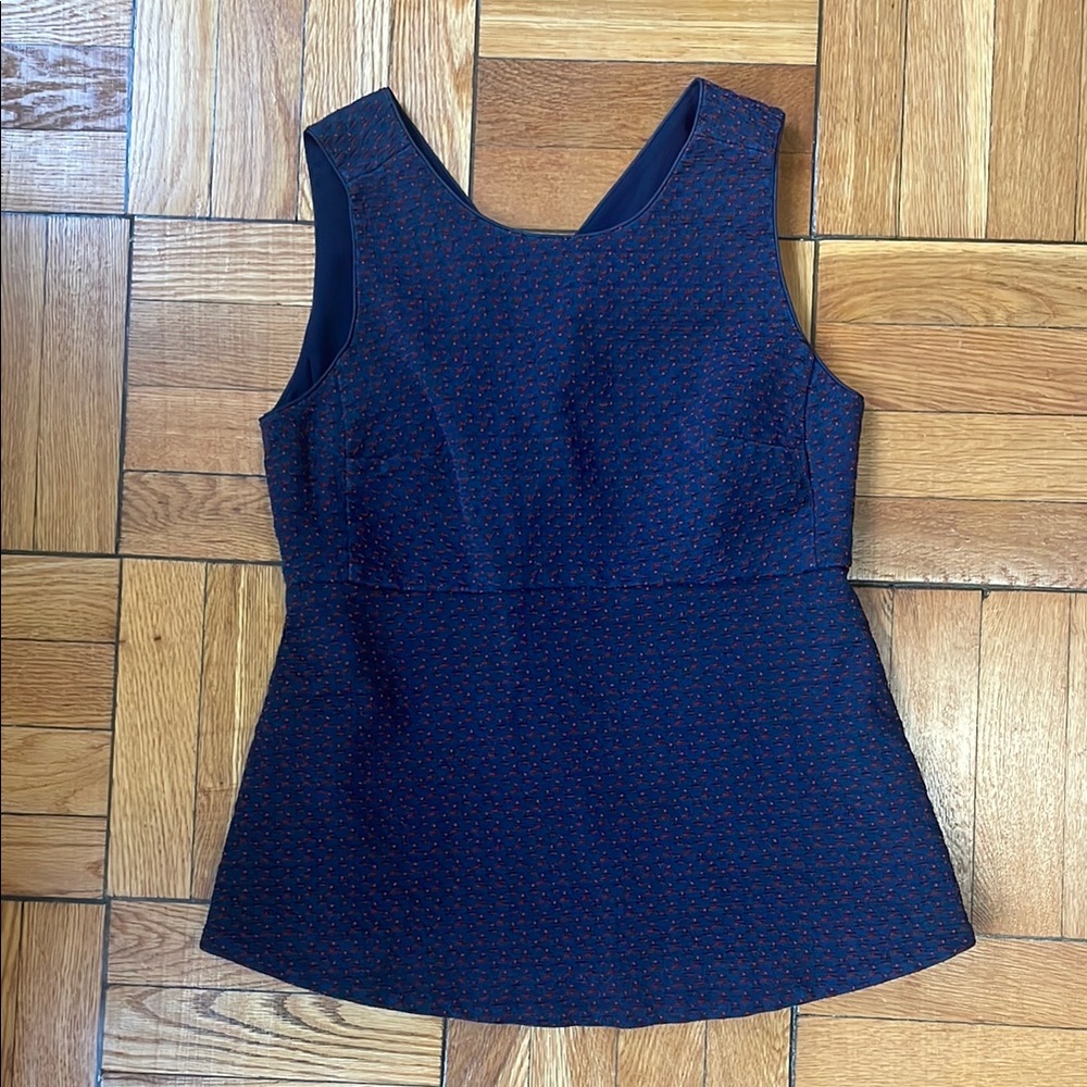 Ann Taylor peplum style sleeveless top
